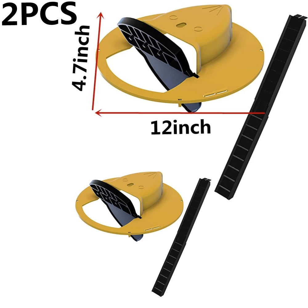 Smart Flip and Slide Mouse Trap - Bucket Lid Rat and Mouse Trap