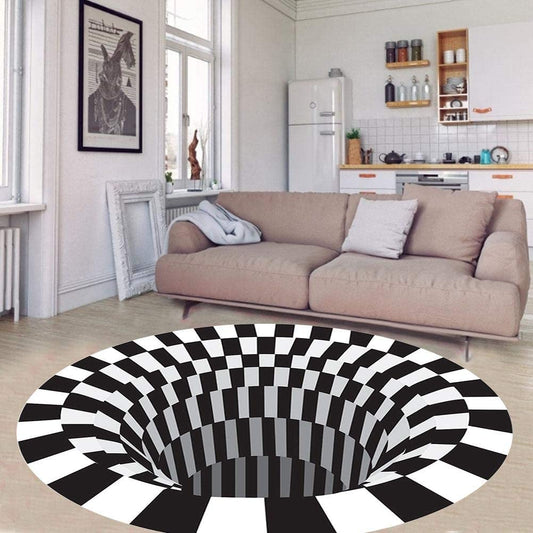 3D Vortex Illusion Rug