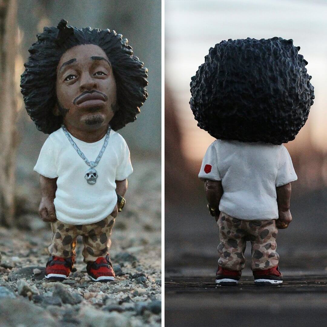 Rapper Garden Gnomes - Biggie, Tupac, Ludacris Resin Ornaments