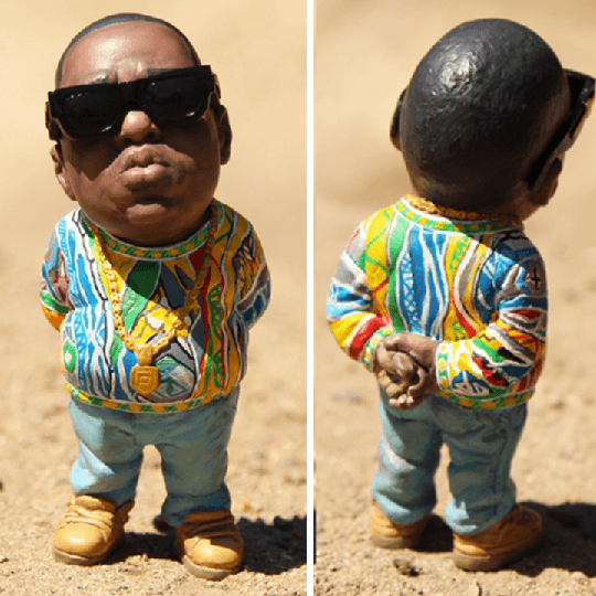 Rapper Garden Gnomes - Biggie, Tupac, Ludacris Resin Ornaments