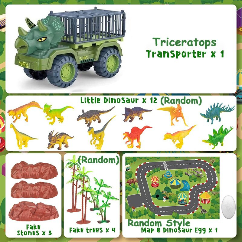 Dinosaur Truck Toy - Original Oversized Jurassic - Dinosaur Car