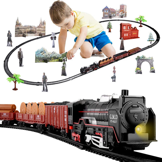 Locomotive Steam Electric Toy Train set