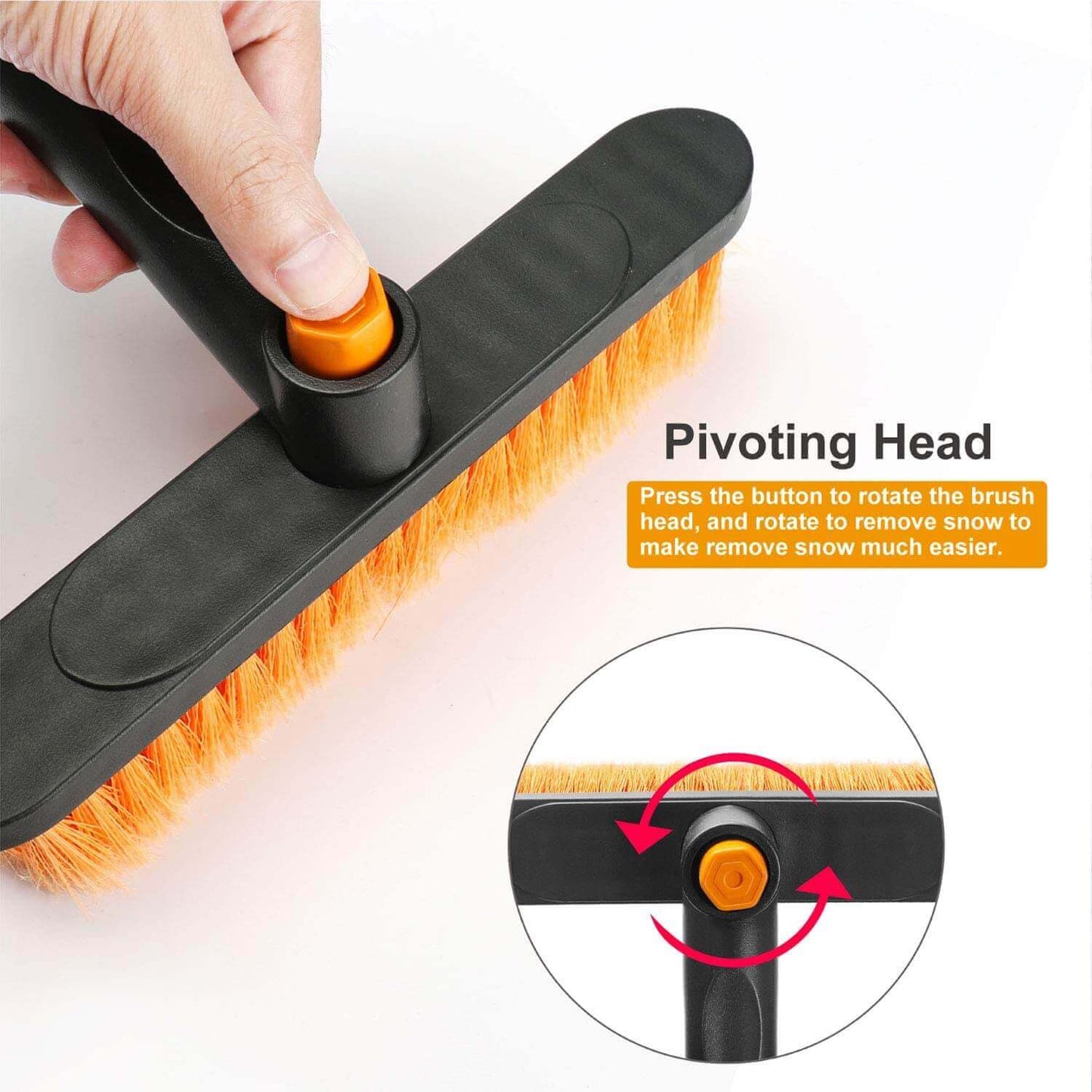 Snow Removal Brush - Extendable Ice Scraper for Car, SUV & Truck Windshield Ice Windows