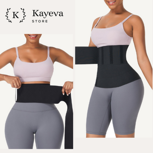 Abdominal Binder Lower Waist Support Belt - Adjustable Tummy Wrap Belt