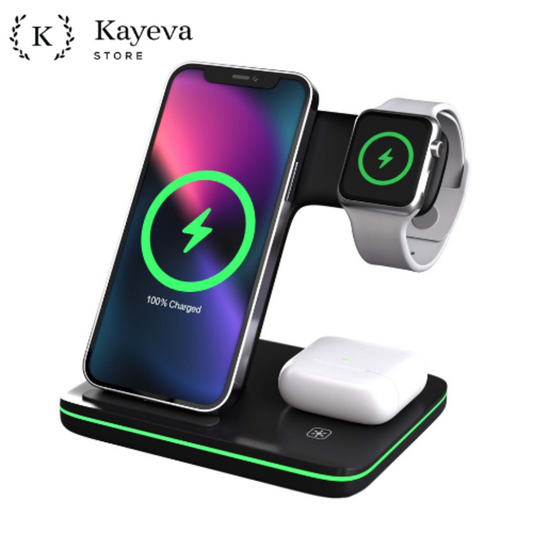3 in 1 Apple Wireless Charger - Fast Wireless Charger