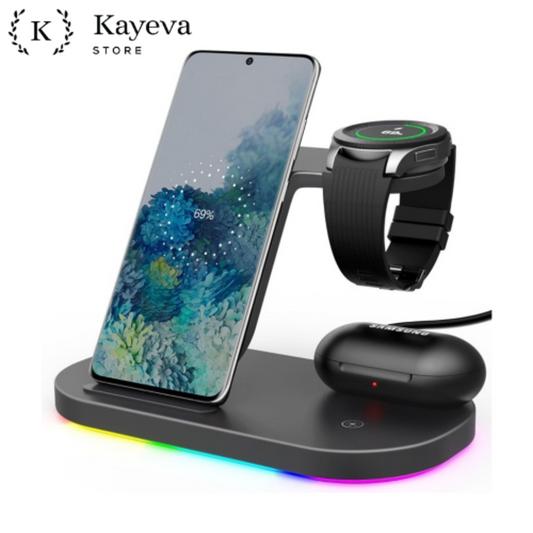 3 in 1 Samsung Wireless Charging Station - Wireless Travel Charger