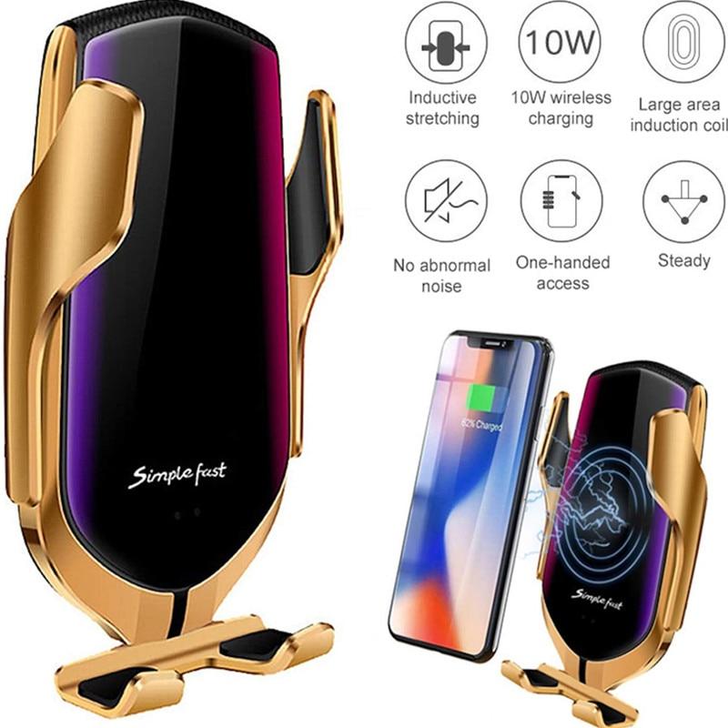 Automatic Clamping Car Wireless Charger Stand - Car charger Phone