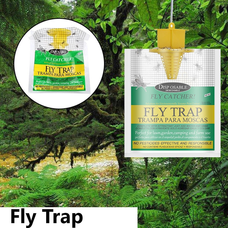 Fly Trap - Ecological Fly Trap Catcher - Get Rid of Flies - 6, 8, 10 PACKS