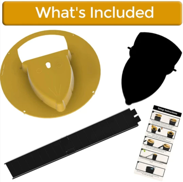Rat Trap Bucket Lid - Mouse Flip & Slip Trap