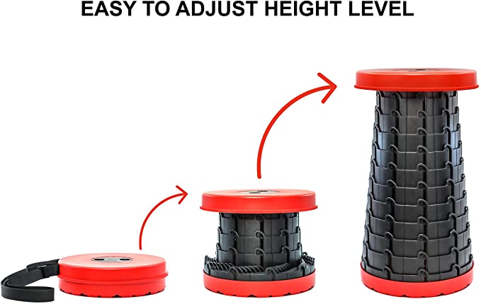 Portable Telescoping Stool Folding