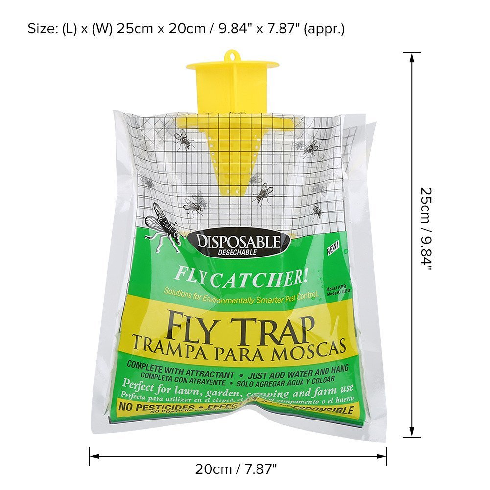 Fly Trap - Ecological Fly Trap Catcher - Get Rid of Flies - 6, 8, 10 PACKS