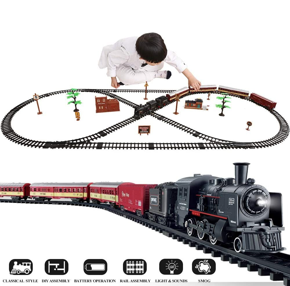 Locomotive Steam Electric Toy Train set