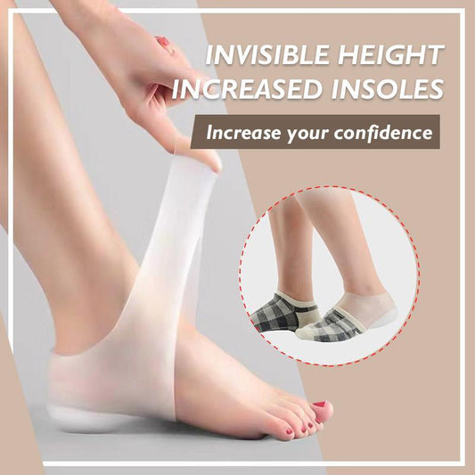 Unisex Invisible Height Increase Socks Heel Pads