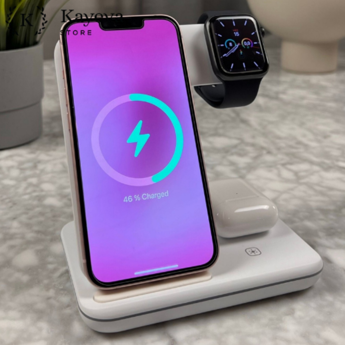 3 in 1 Apple Wireless Charger - Fast Wireless Charger
