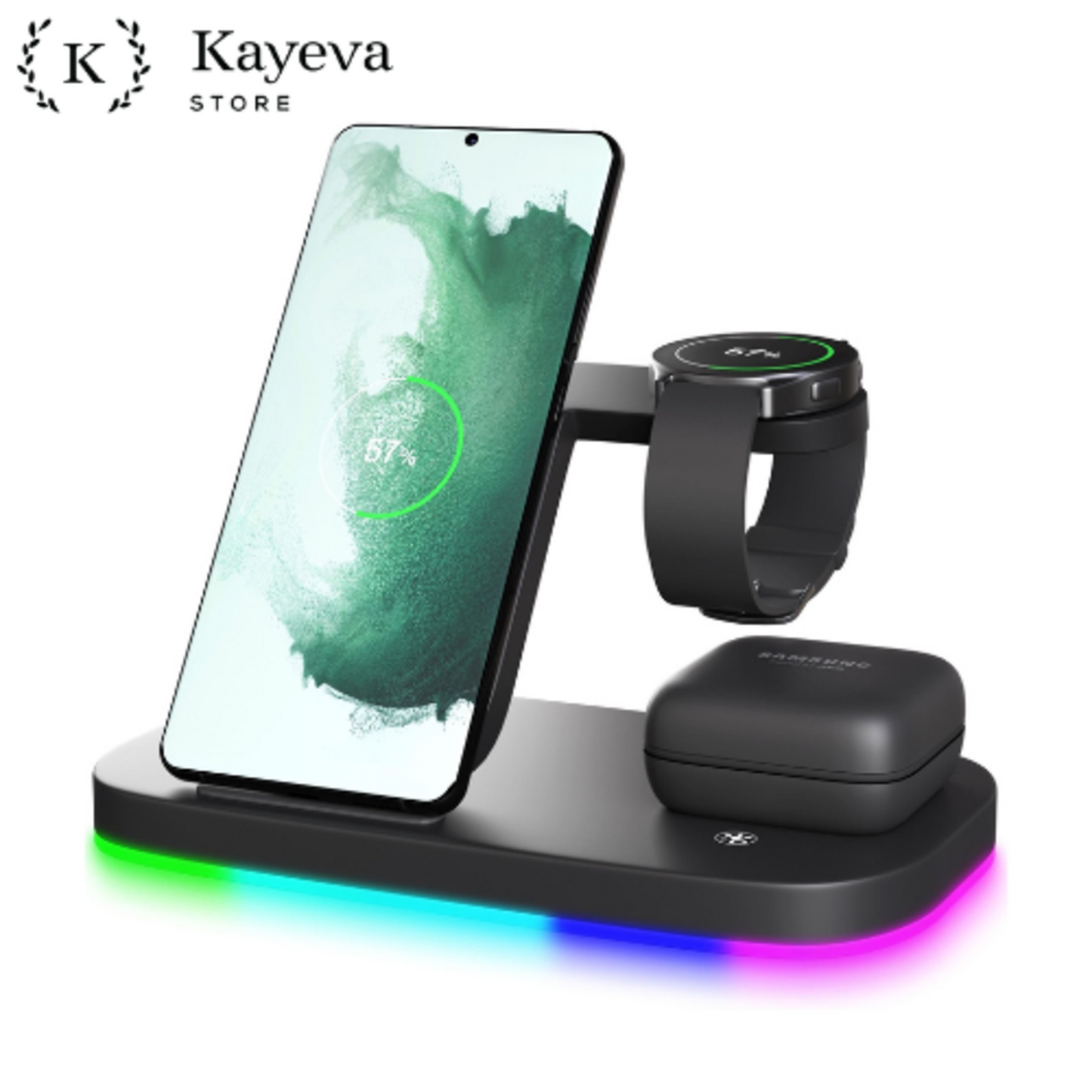 3 in 1 Samsung Wireless Charging Station - Wireless Travel Charger