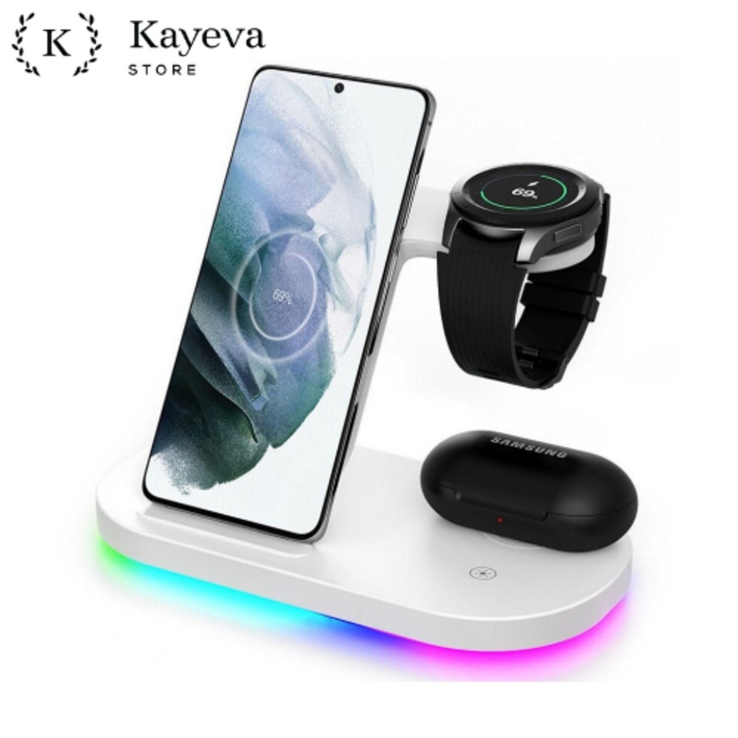 3 in 1 Samsung Wireless Charging Station - Wireless Travel Charger