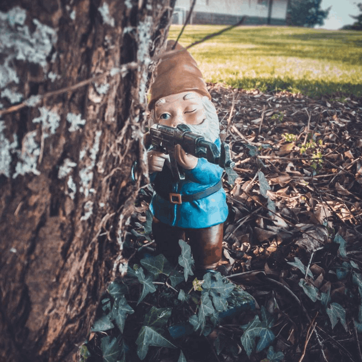 Army Garden Gnome Statue