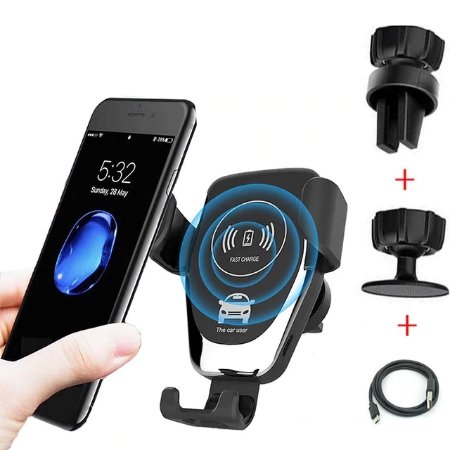 Automatic Clamping Car Wireless Charger Stand - Car charger Phone