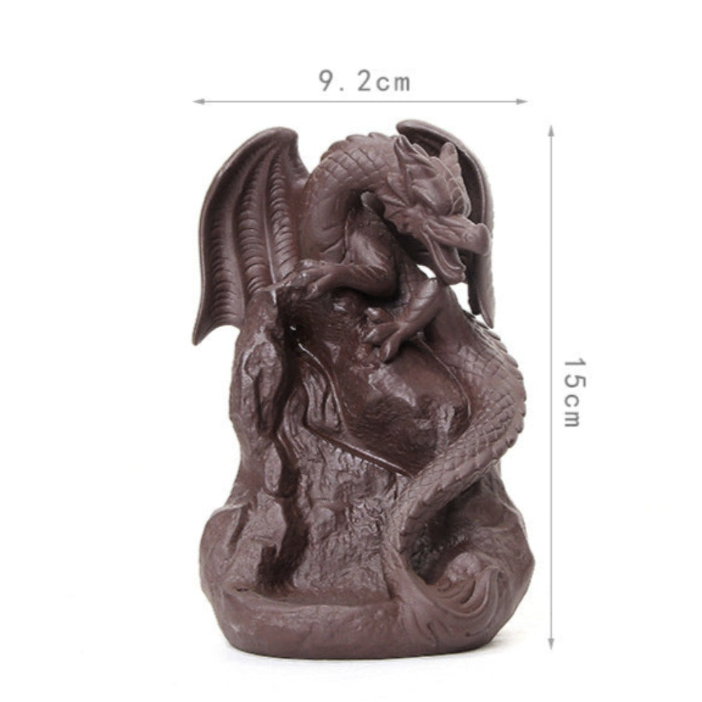 Incense Burner Mystic Dragon Waterfall Down Flow Draft