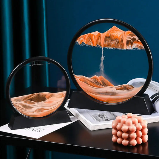 Moving Sand Art - Rotatable Sand Art In Glass